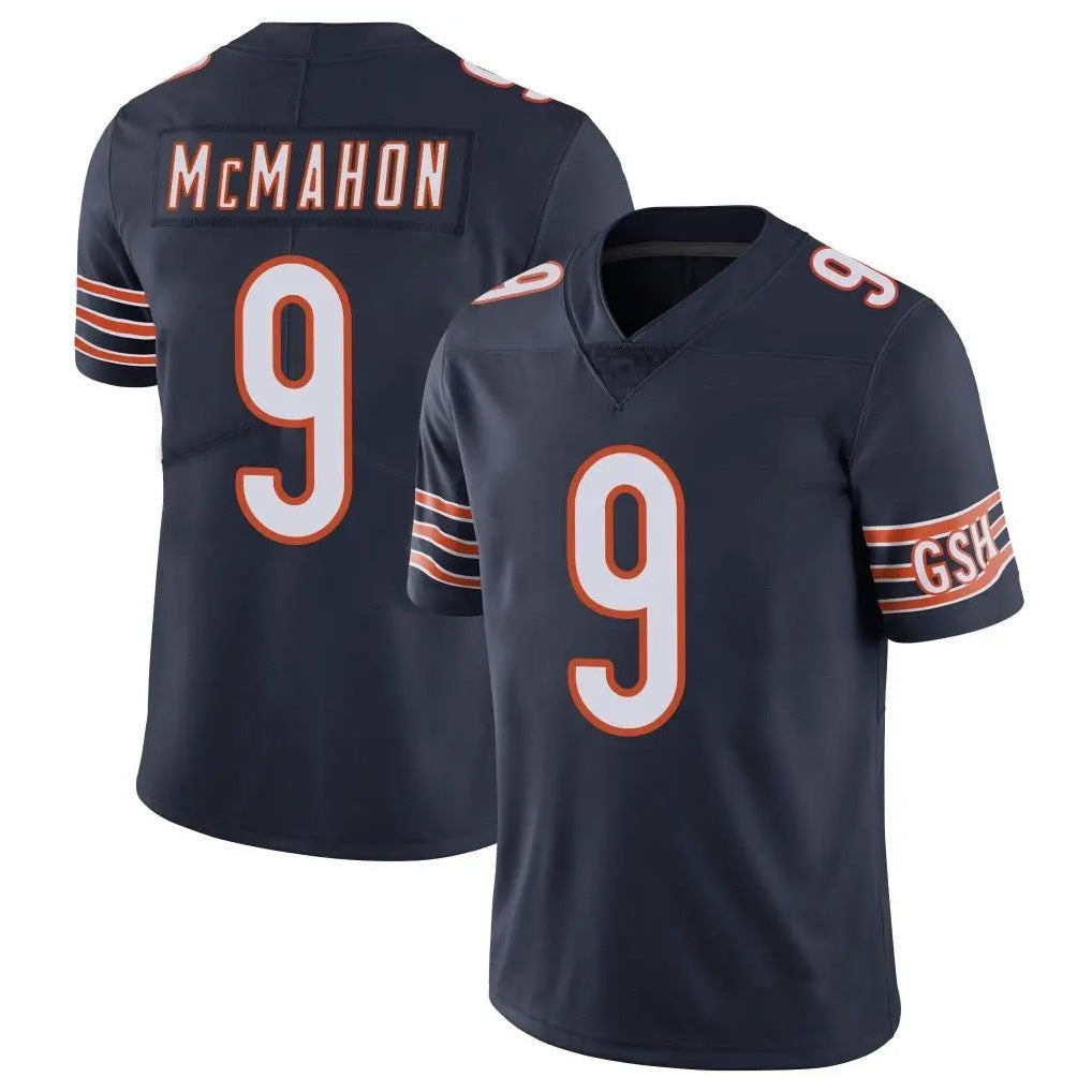 Elroe C.Bears #9 Jim McMahon Player Navy Vapor Untouchable Limited Home Game Stitched Jerseys