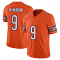 Elroe C.Bears #9 Jim McMahon Player Orange Vapor F.U.S.E. Limited Home Game Stitched Jerseys