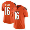 Elroe C.Bengals #16 Joe Flacco Player Orange Vapor Untouchable Limited Home Game Stitched Jerseys