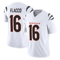 Elroe C.Bengals #16 Joe Flacco Player White Vapor F.U.S.E. Limited Home Game Stitched Jerseys