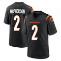 Elroe C.Bengals #2 Evan McPherson Player Black Home Game Stitched Jerseys