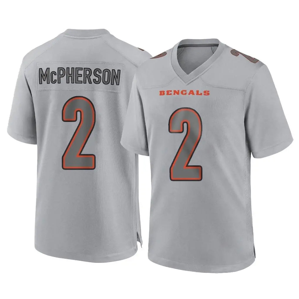Elroe C.Bengals #2 Evan McPherson Player Gray Atmosphere Fashion Game Stitched Jerseys