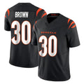Elroe C.Bengals #30 Chase Brown Player Black Vapor F.U.S.E. Limited Home Game Stitched Jerseys