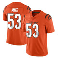 Elroe C.Bengals #53 Boye Mafe Player Orange Vapor Untouchable Limited Home Game Stitched Jerseys