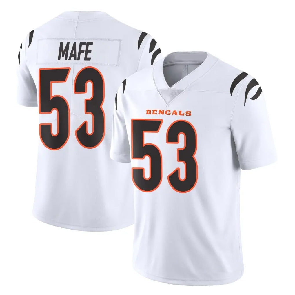 Elroe C.Bengals #53 Boye Mafe Player White Vapor Untouchable Limited Home Game Stitched Jerseys