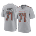 Elroe C.Bengals #71 Amarius Mims Player Gray Atmosphere Fashion Game Stitched Jerseys