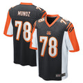 Elroe C.Bengals #78 Anthony Munoz Player Black Alternate Home Game Stitched Jerseys
