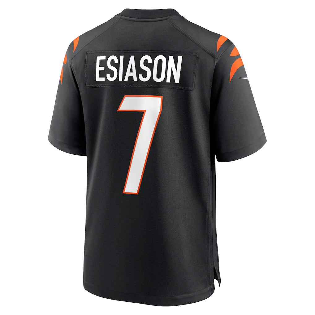 Elroe C.Bengals #7 Boomer Esiason Black Retired Player Stitched Jerseys