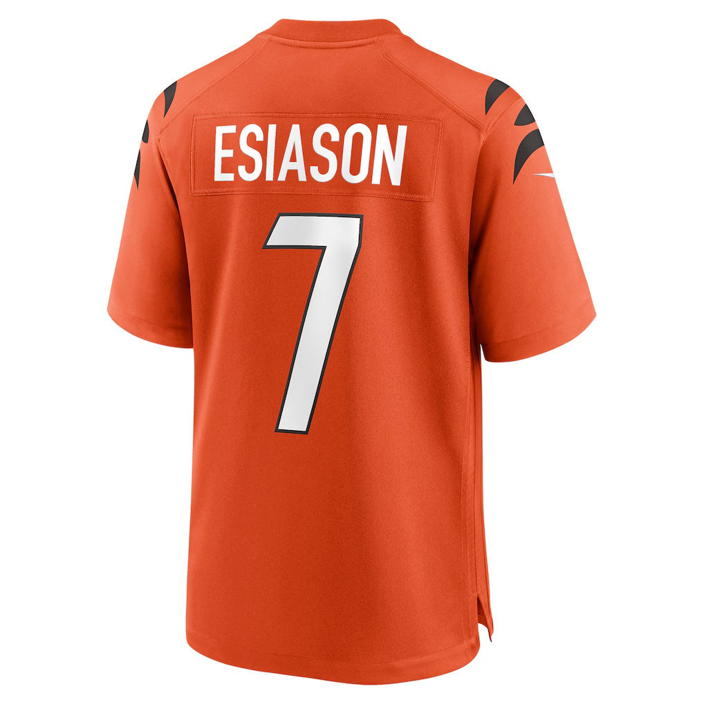 Elroe C.Bengals #7 Boomer Esiason Orange Retired Player Alternate Game Stitched Jerseys