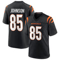 Elroe C.Bengals #85 Chad Johnson Player Black Home Game Stitched Jerseys
