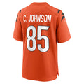 Elroe C.Bengals #85 Chad Johnson Player Orange Home Game Stitched Jerseys