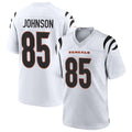 Elroe C.Bengals #85 Chad Johnson Player White Home Game Stitched Jerseys