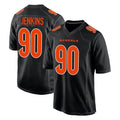 Elroe C.Bengals #90 Kris Jenkins Jr Player Black Fashion Game Stitched Jerseys