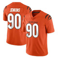 Elroe C.Bengals #90 Kris Jenkins Jr Player Orange Vapor Untouchable Limited Home Game Stitched Jerseys