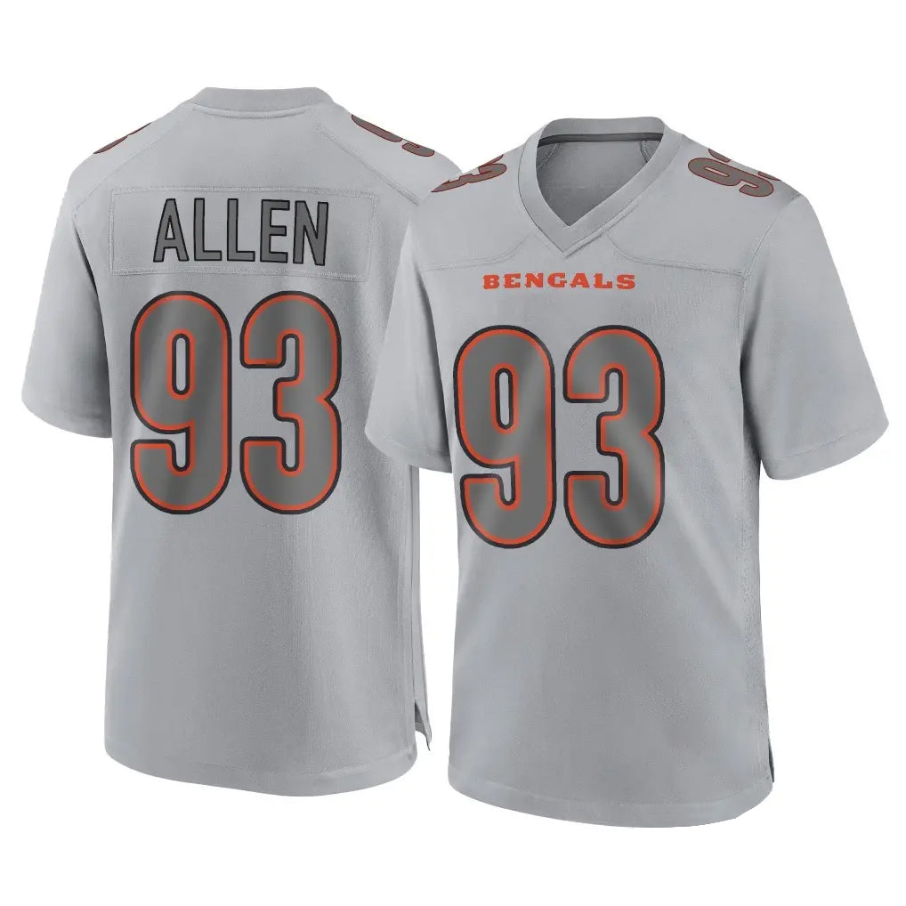 Elroe C.Bengals #93 Jonathan Allen Player Gray Atmosphere Fashion Game Stitched Jerseys