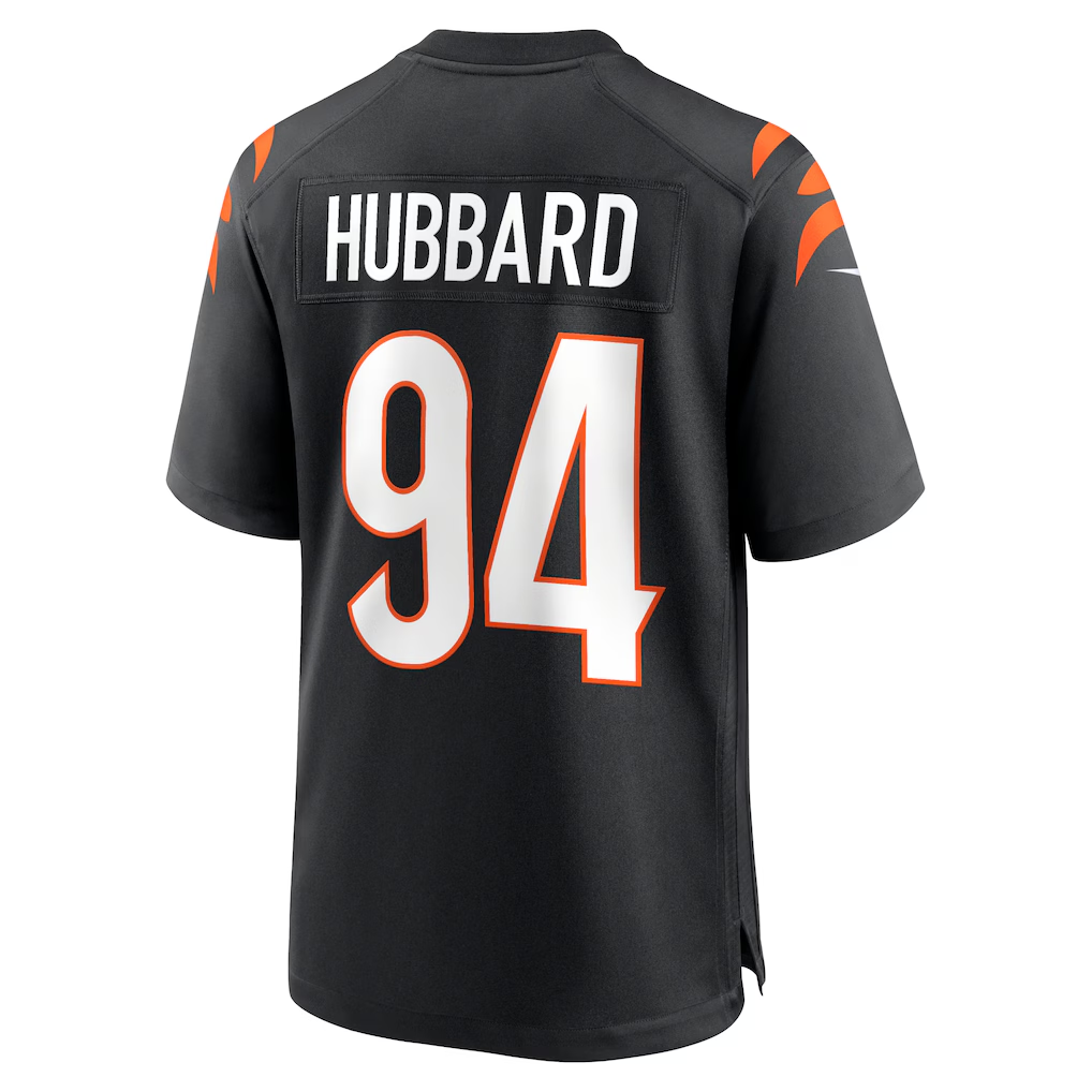 Elroe C.Bengals #94 Sam Hubbard Black Player Game Stitched Jerseys