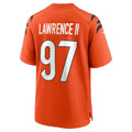 Elroe C.Bengals #97 Dexter Lawrence II Orange Game Stitched Jerseys