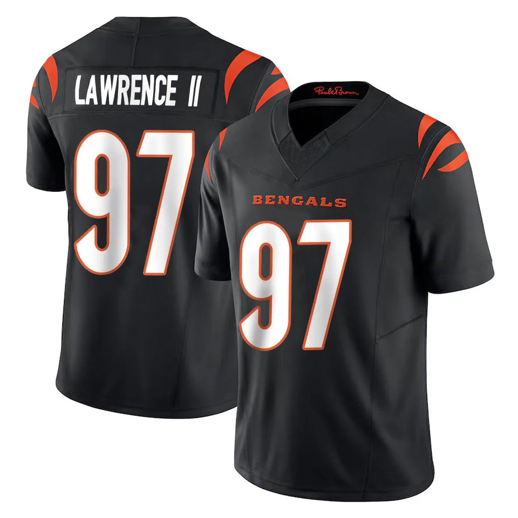 Elroe C.Bengals #97 Dexter Lawrence II Player Black Vapor F.U.S.E. Limited Home Game Stitched Jerseys