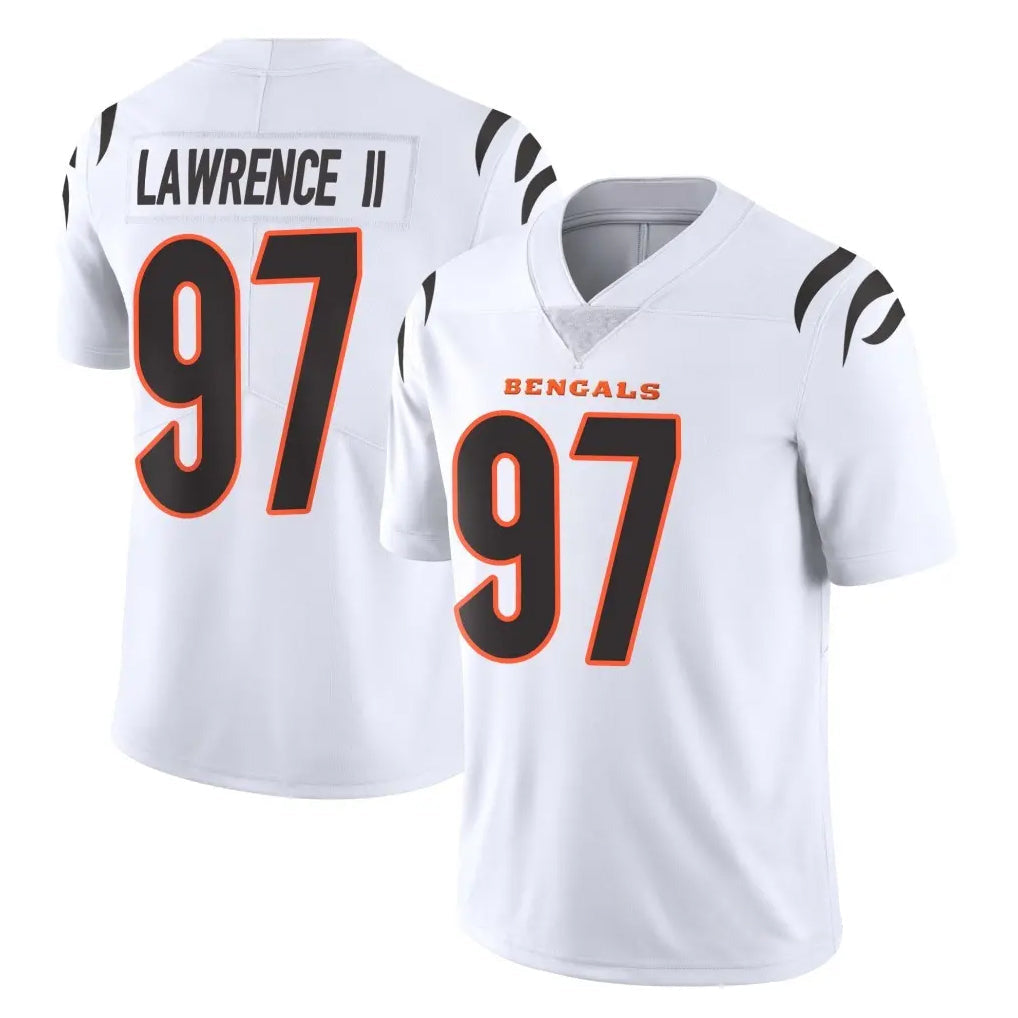 Elroe C.Bengals #97 Dexter Lawrence II Player White Vapor Untouchable Limited Home Game Stitched Jerseys