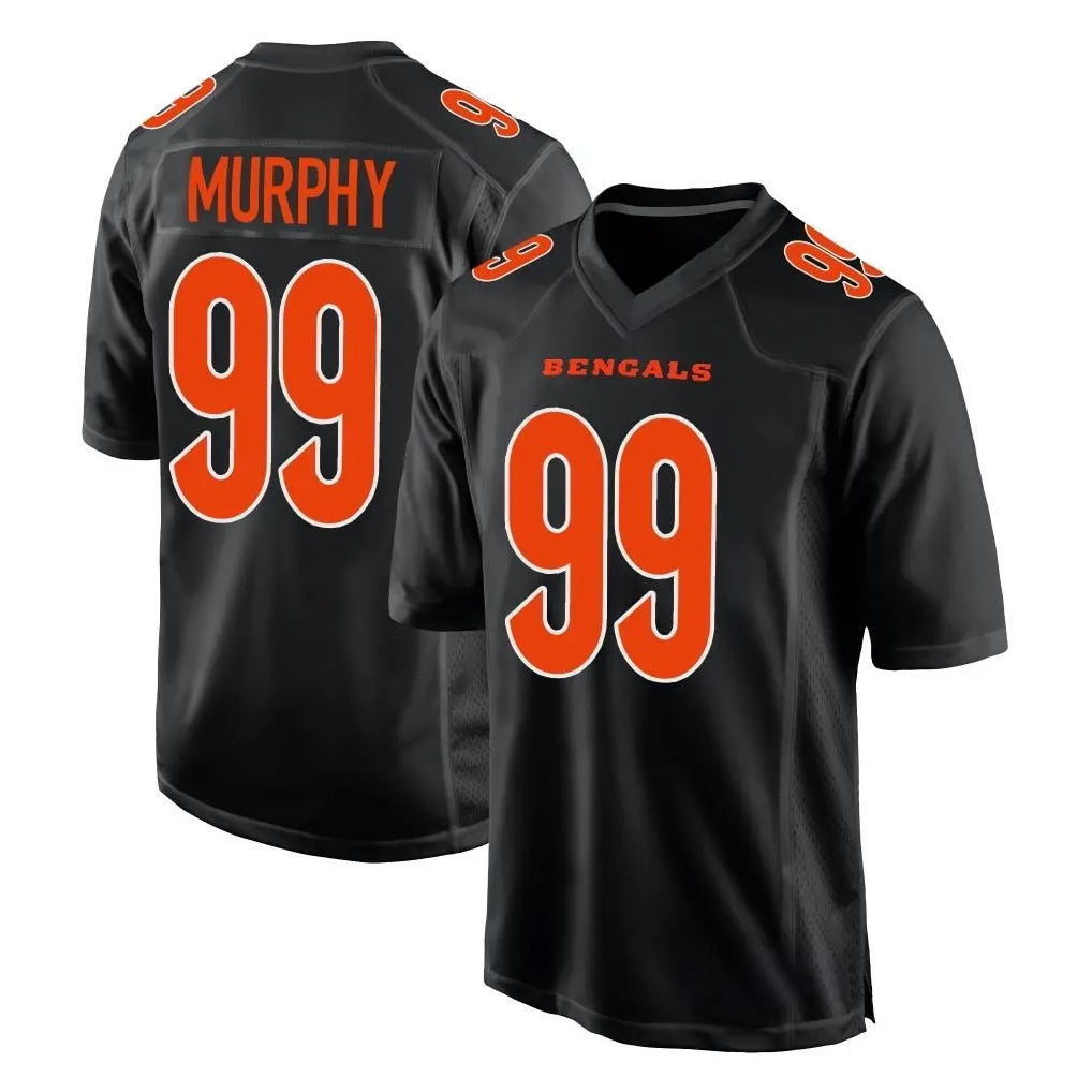 Elroe C.Bengals #99 Myles Murphy Player Black Fashion Game Stitched Jerseys