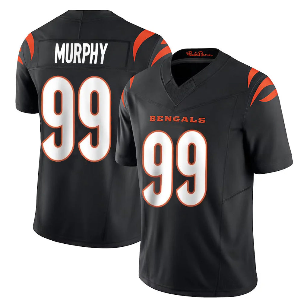 Elroe C.Bengals #99 Myles Murphy Player Black Vapor F.U.S.E. Limited Home Game Stitched Jerseys