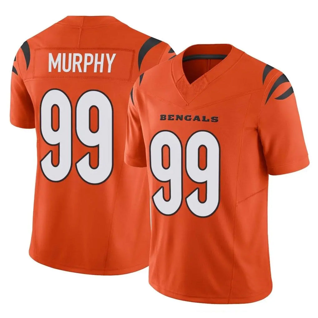 Elroe C.Bengals #99 Myles Murphy Player Orange Vapor F.U.S.E. Limited Home Game Stitched Jerseys