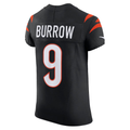 Elroe C.Bengals #9 Joe Burrow Black Team Vapor F.U.S.E. Elite Stitched Jerseys