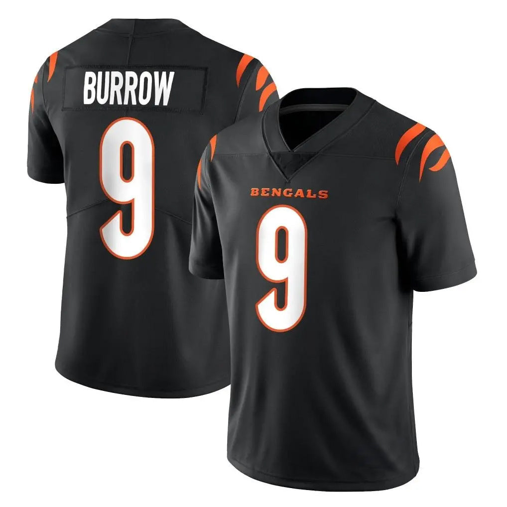 Elroe C.Bengals #9 Joe Burrow Player Black Vapor Untouchable Limited Home Game Stitched Jerseys