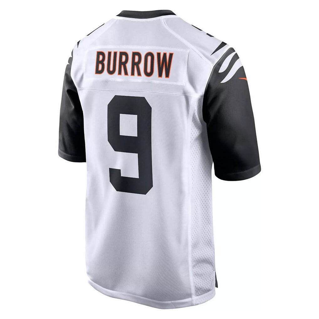 Elroe C.Bengals #9 Joe Burrow Player White Alternate Home Game Stitched Jerseys