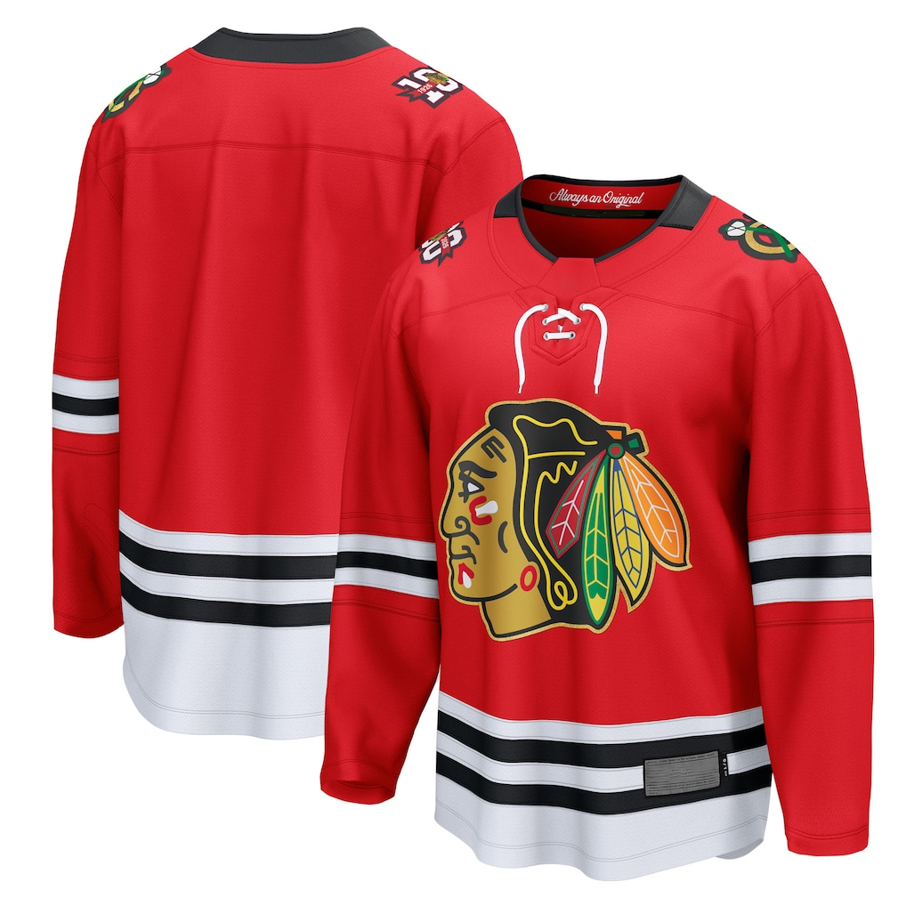 Elroe C.Blackhawks Red Centennial Breakaway Jerseys