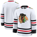 Elroe C.Blackhawks White Away Premium Jerseys