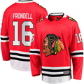 Elroe C.Blackhawks #16 Anton Frondell Red Breakaway Jerseys