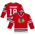 Elroe C.Blackhawks #18 Denis Savard Scarlet 1980-81 Power Play Jerseys