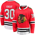 Elroe C.Blackhawks #30 Spencer Knight Red Home Breakaway Jerseys