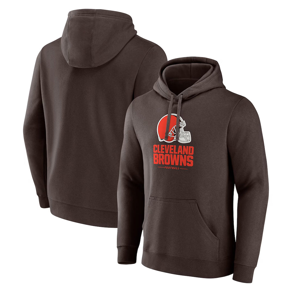 Elroe C.Browns Brown Primetime Lockup Pullover Hoodie Blank Player Stitched Jerseys