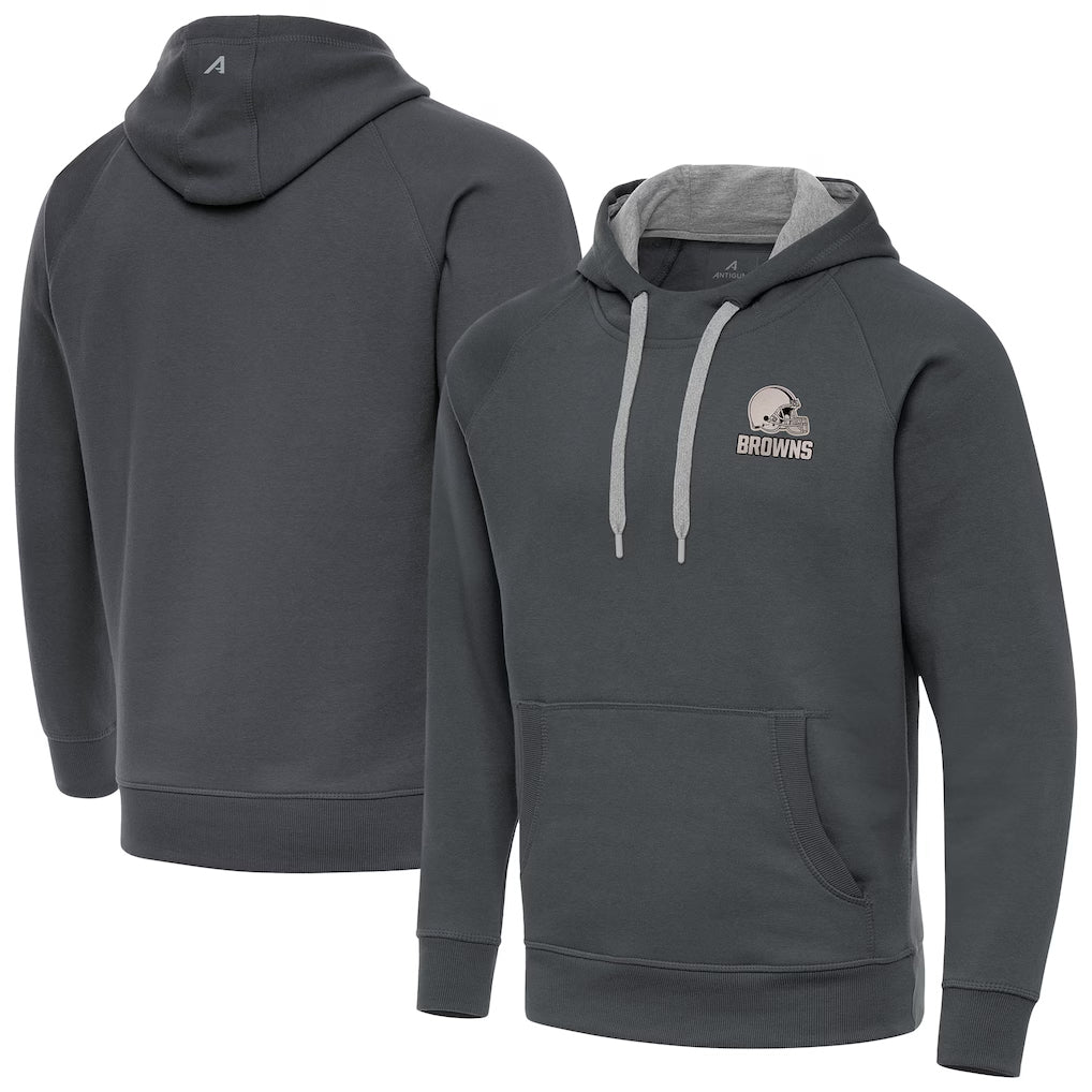 Elroe C.Browns Gray Brushed Carbon Pullover Hoodie Blank Player Limited Stitched Jerseys
