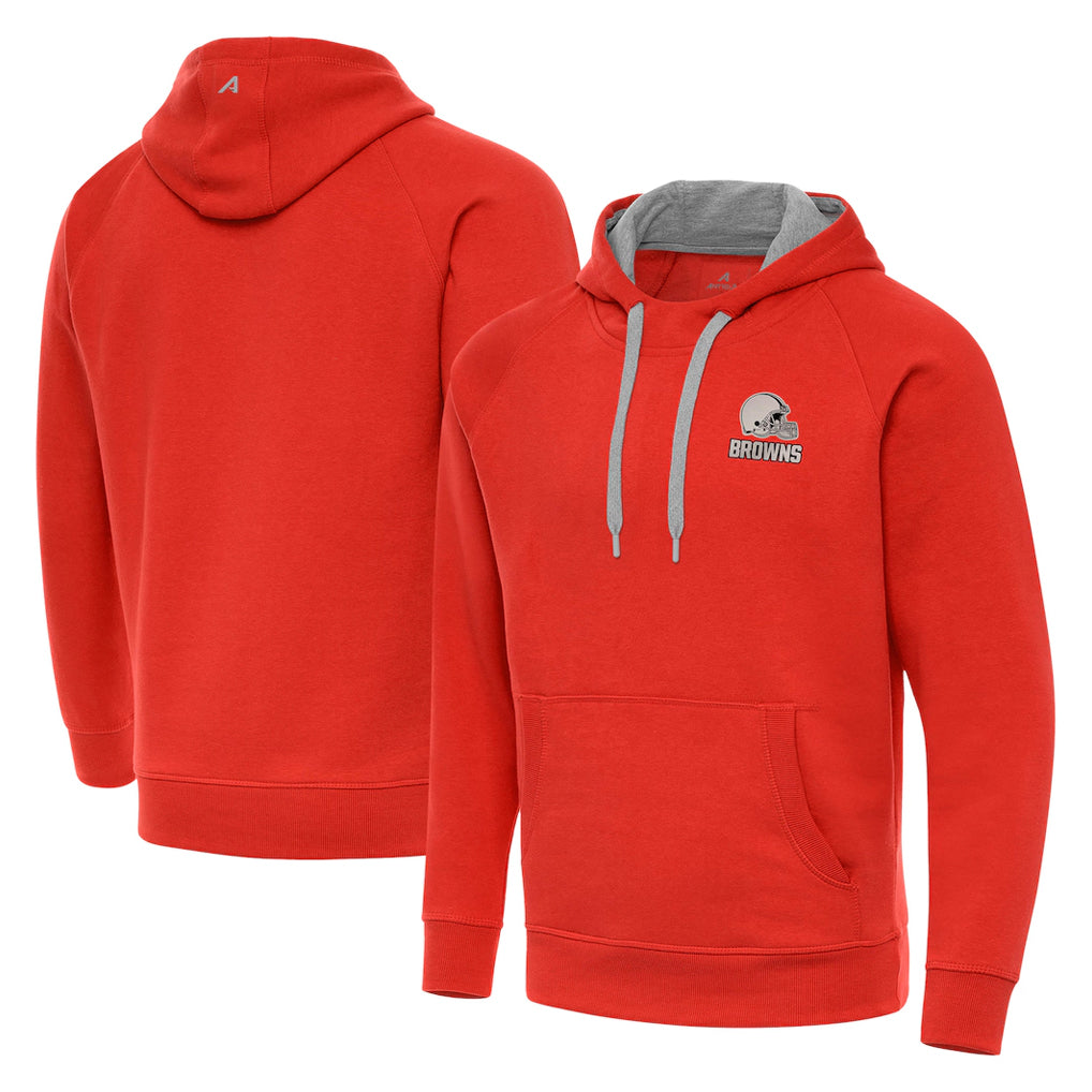 Elroe C.Browns Orange Brushed Carbon Pullover Hoodie Blank Player Limited Stitched Jerseys