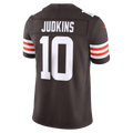 Elroe C.Browns #10 Quinshon Judkins Brown Team Vapor F.U.S.E. Stitched Limited Jerseys