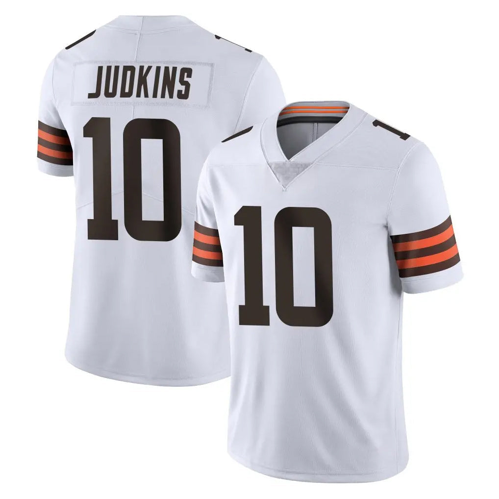 Elroe C.Browns #10 Quinshon Judkins Player White Vapor Untouchable Limited Home Game Stitched Jerseys