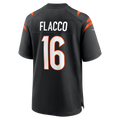 Elroe C.Bengals #16 Bengals Joe Flacco Black Team Game Stitched Jerseys