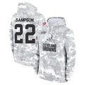 Elroe C.Browns #22 Dylan Sampson Player Arctic Camo Salute to Service Hoodies Limited Game Stitched Jerseys