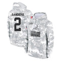 Elroe C.Browns #2 Shedeur Sanders Player Arctic Camo Salute to Service Hoodies Limited Game Stitched Jerseys