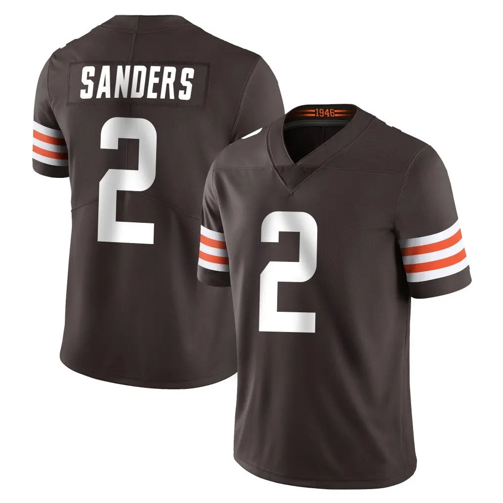 Elroe C.Browns #2 Shedeur Sanders Player Brown Color Vapor Untouchable Limited Home Game Stitched Jerseys