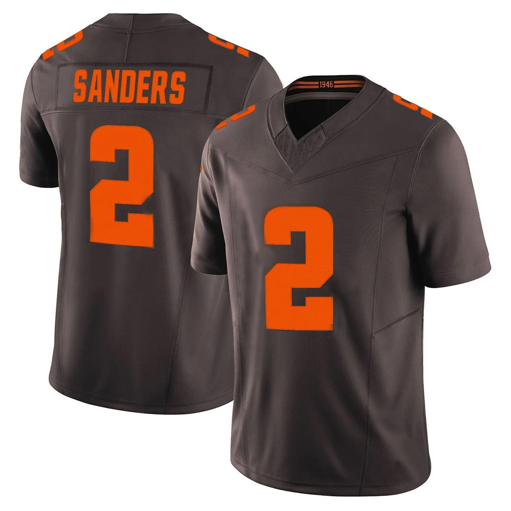 Elroe C.Browns #2 Shedeur Sanders Player Brown Limited Vapor F.U.S.E. Alternate Game Stitched Jerseys