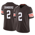 Elroe C.Browns #2 Shedeur Sanders Player Brown Vapor F.U.S.E. Limited Home Game Stitched Jerseys
