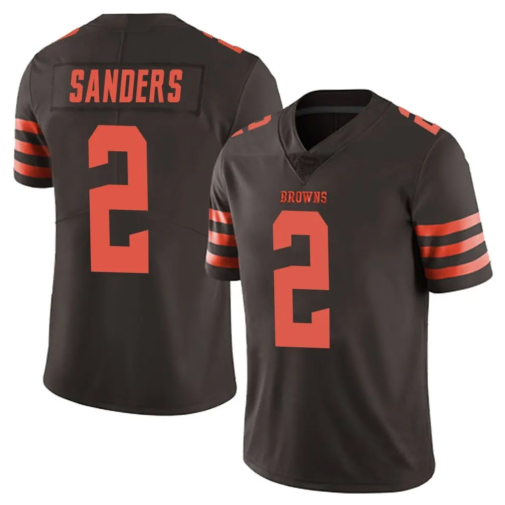 Elroe C.Browns #2 Shedeur Sanders Player Browns Color Rush Limited Home Game Stitched Jerseys