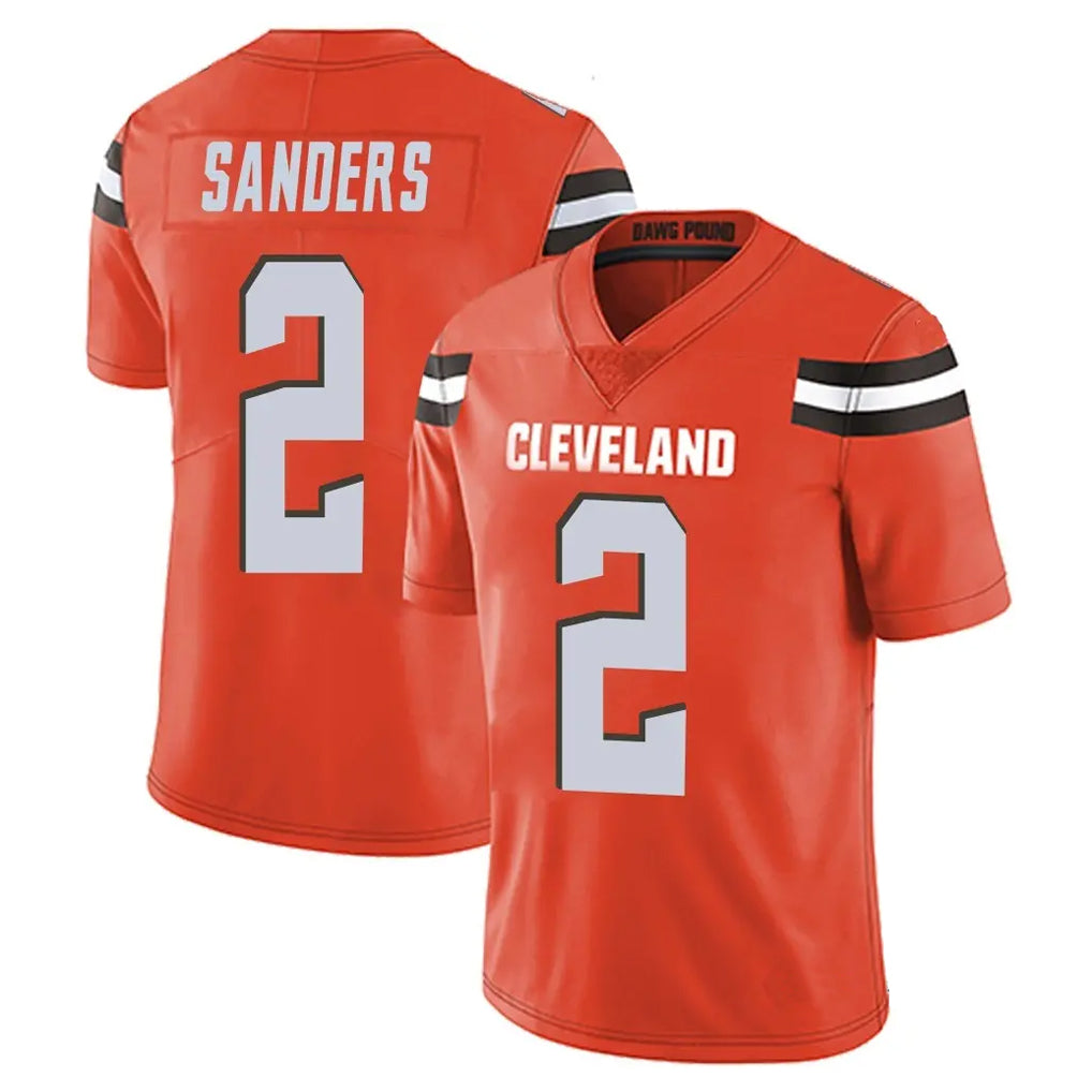 Elroe C.Browns #2 Shedeur Sanders Player Orange Alternate Vapor Untouchable Limited Home Game Stitched Jerseys