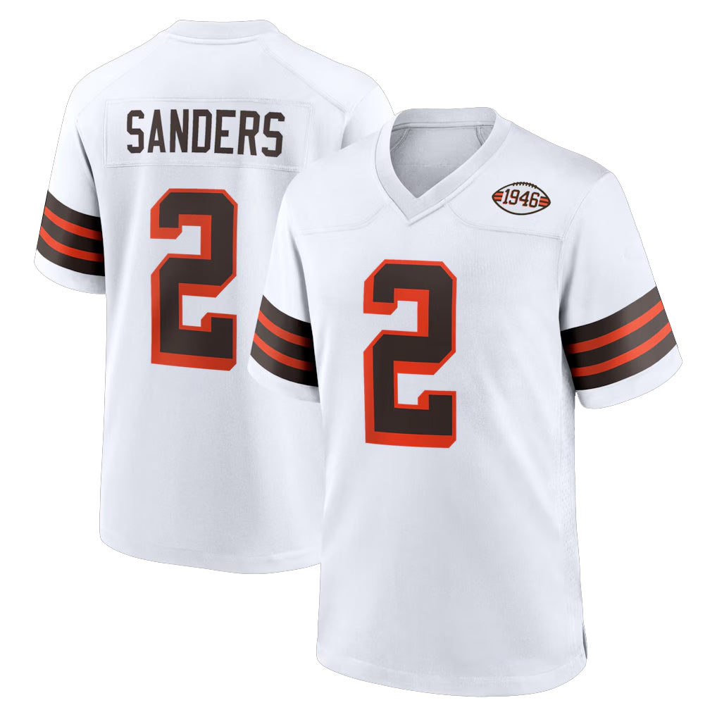 Elroe C.Browns #2 Shedeur Sanders Player White Alternate Home Game Stitched Jerseys