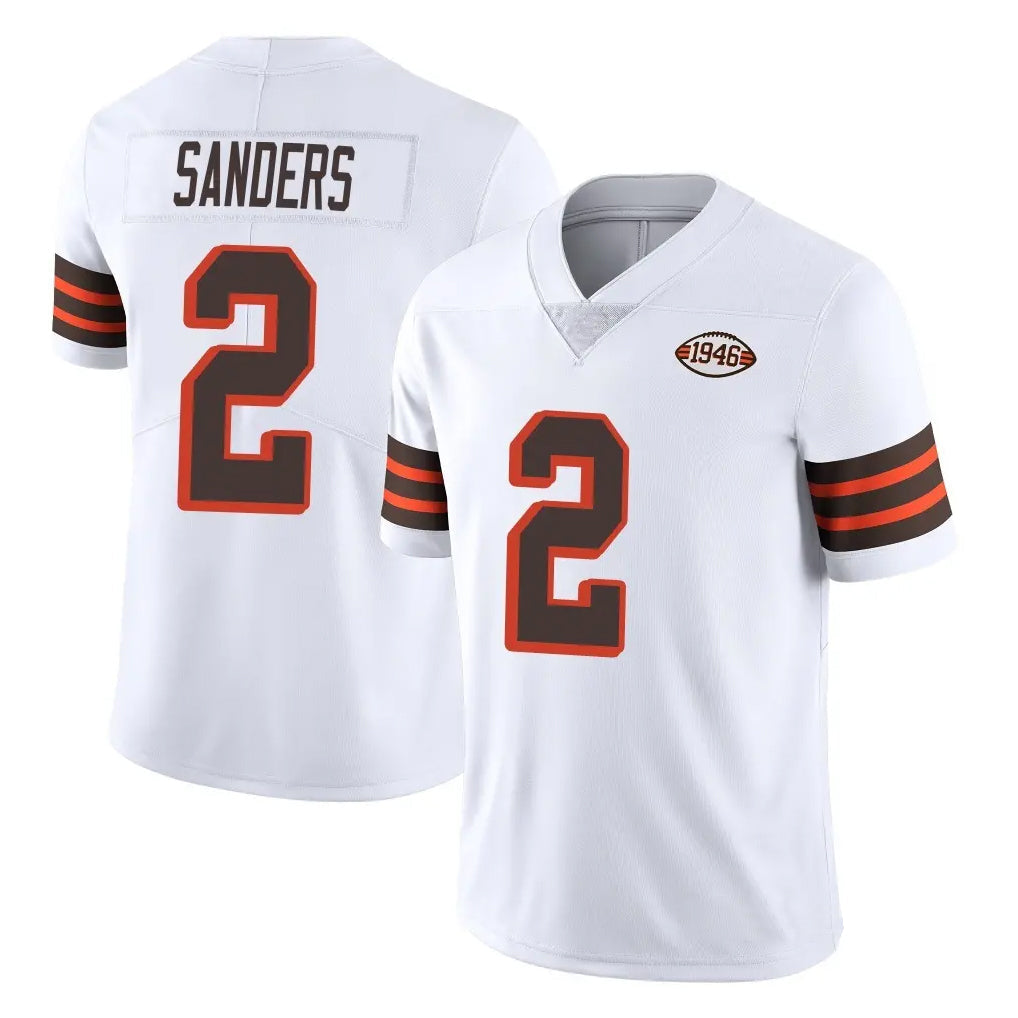 Elroe C.Browns #2 Shedeur Sanders Player White Limited  Vapor 1946 Collection Alternate Game Stitched Jerseys