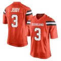ElroeC.Browns #3 Jerry Jeudy Player Orange Game Stitched Jerseys